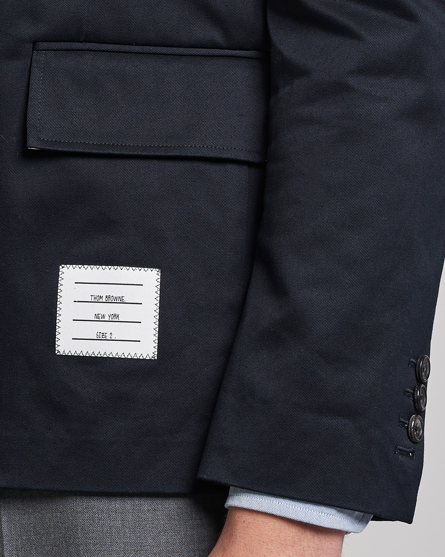 Herre | Dressjakker | Thom Browne | Unconstructed Cotton Blazer Navy
