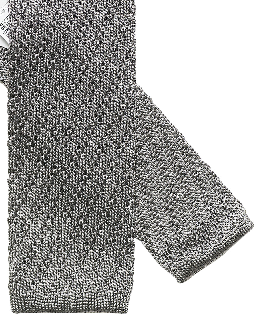 Herre | Slips | Thom Browne | Knitted Tie Light Grey