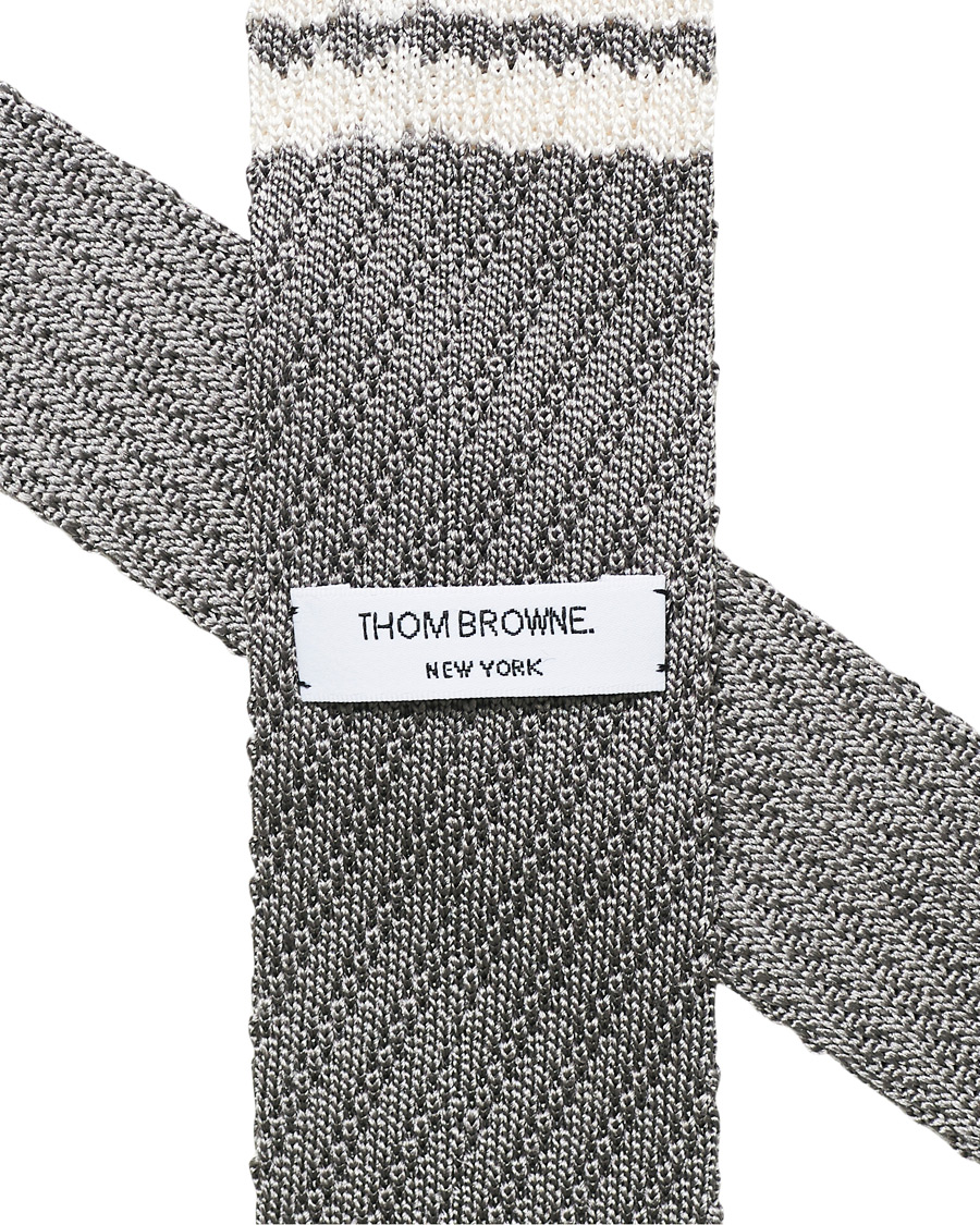 Herre | Thom Browne Knitted Tie Light Grey | Thom Browne | Knitted Tie Light Grey