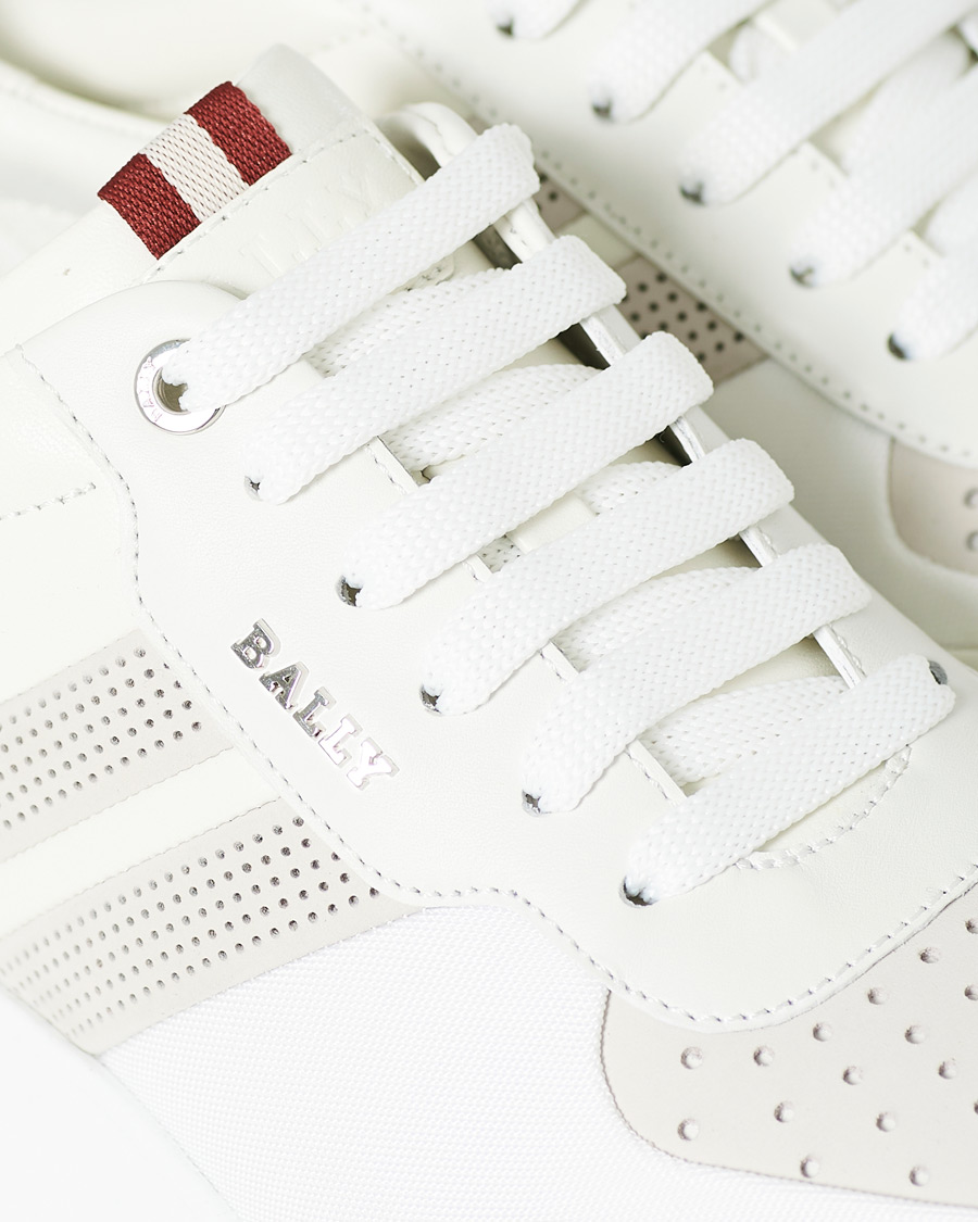 Herre | Bally Bison Running Sneaker White Calf | Bally | Bison Running Sneaker White Calf