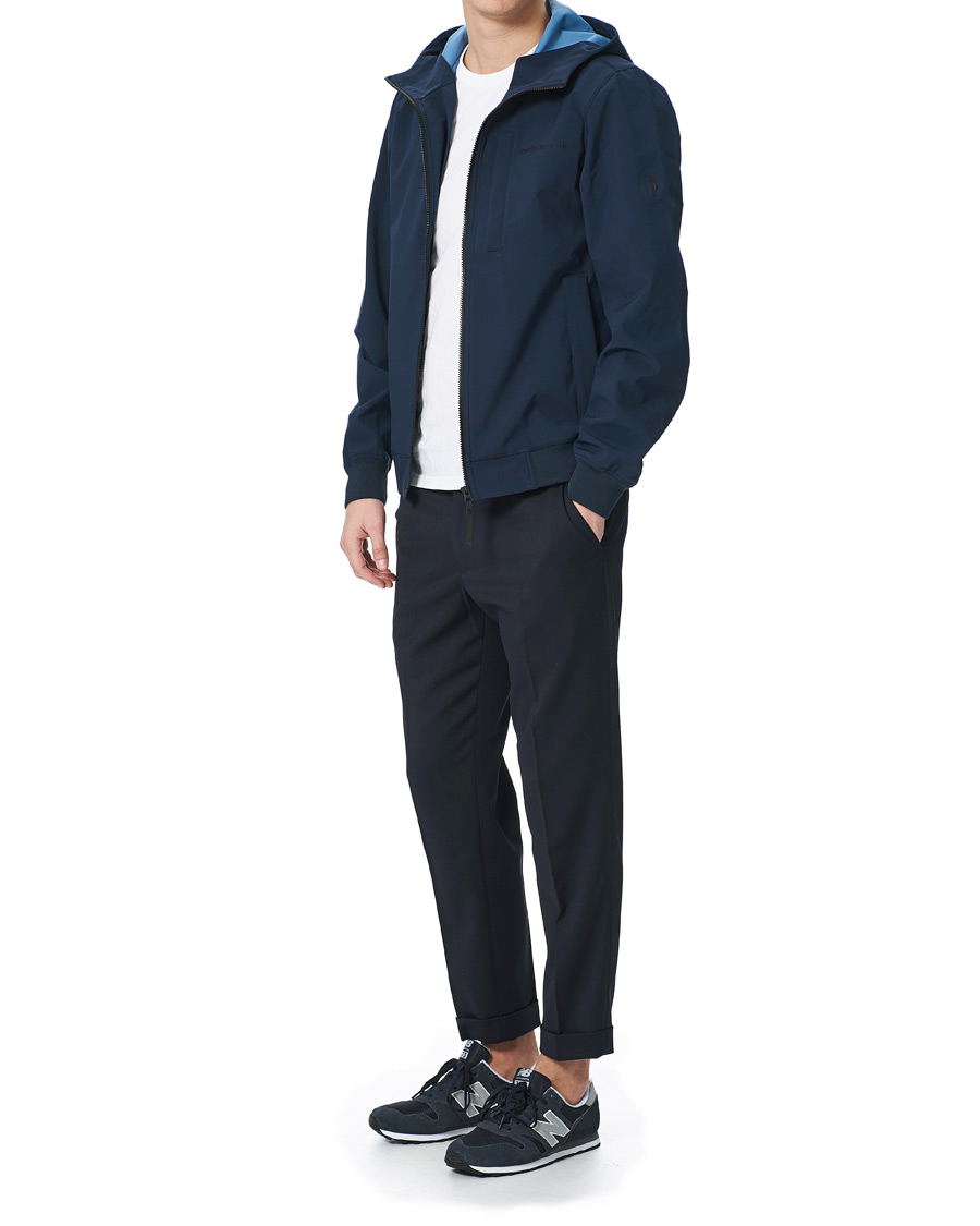 Herre | Jakker | Peak Performance | Softshell Hooded Jacket Blue Shadow