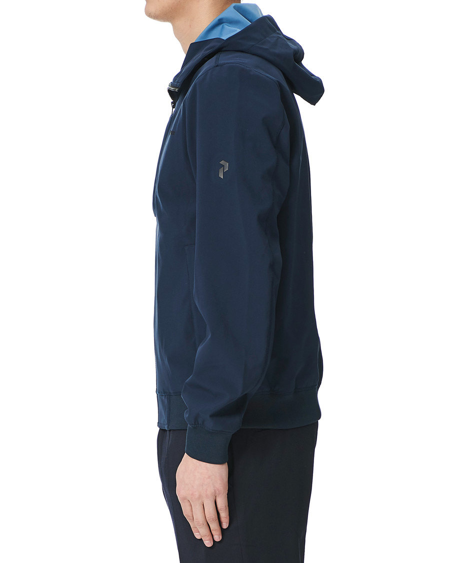 Herre | Jakker | Peak Performance | Softshell Hooded Jacket Blue Shadow