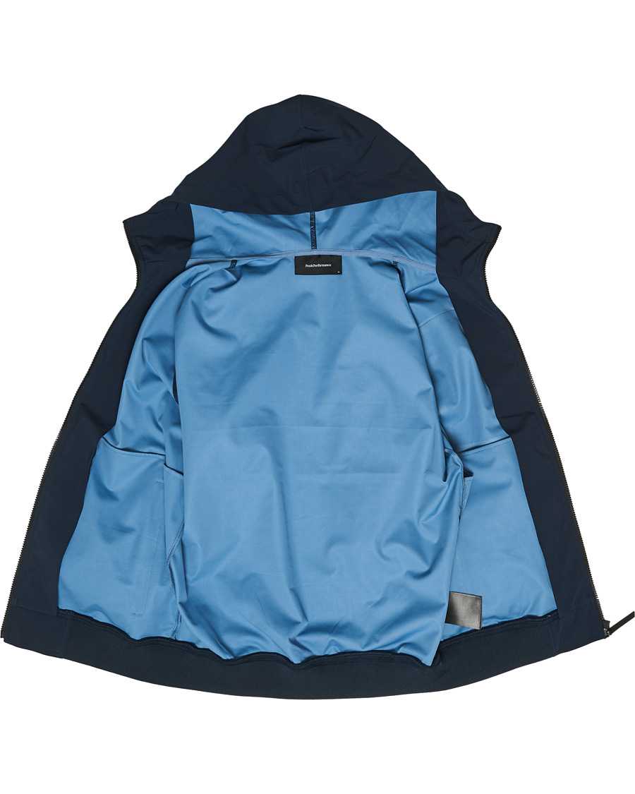 Herre | Jakker | Peak Performance | Softshell Hooded Jacket Blue Shadow