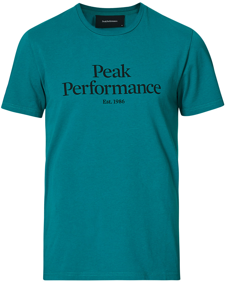 Herre | T-Shirts | Peak Performance | Original Logo Crew Neck Tee Ceres Green