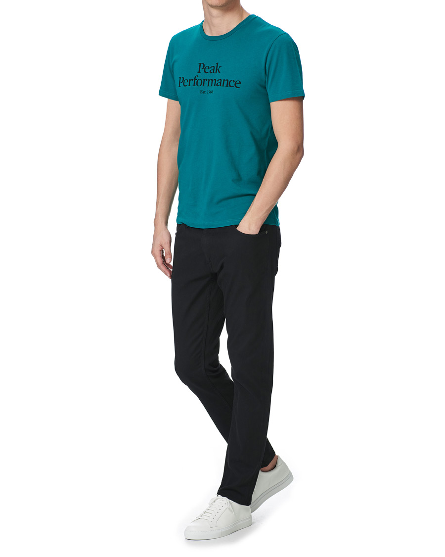 Herre | T-Shirts | Peak Performance | Original Logo Crew Neck Tee Ceres Green