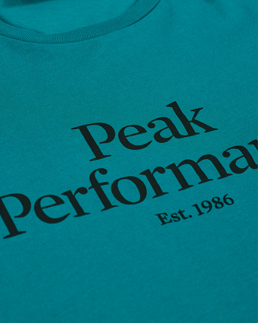 Herre | T-Shirts | Peak Performance | Original Logo Crew Neck Tee Ceres Green