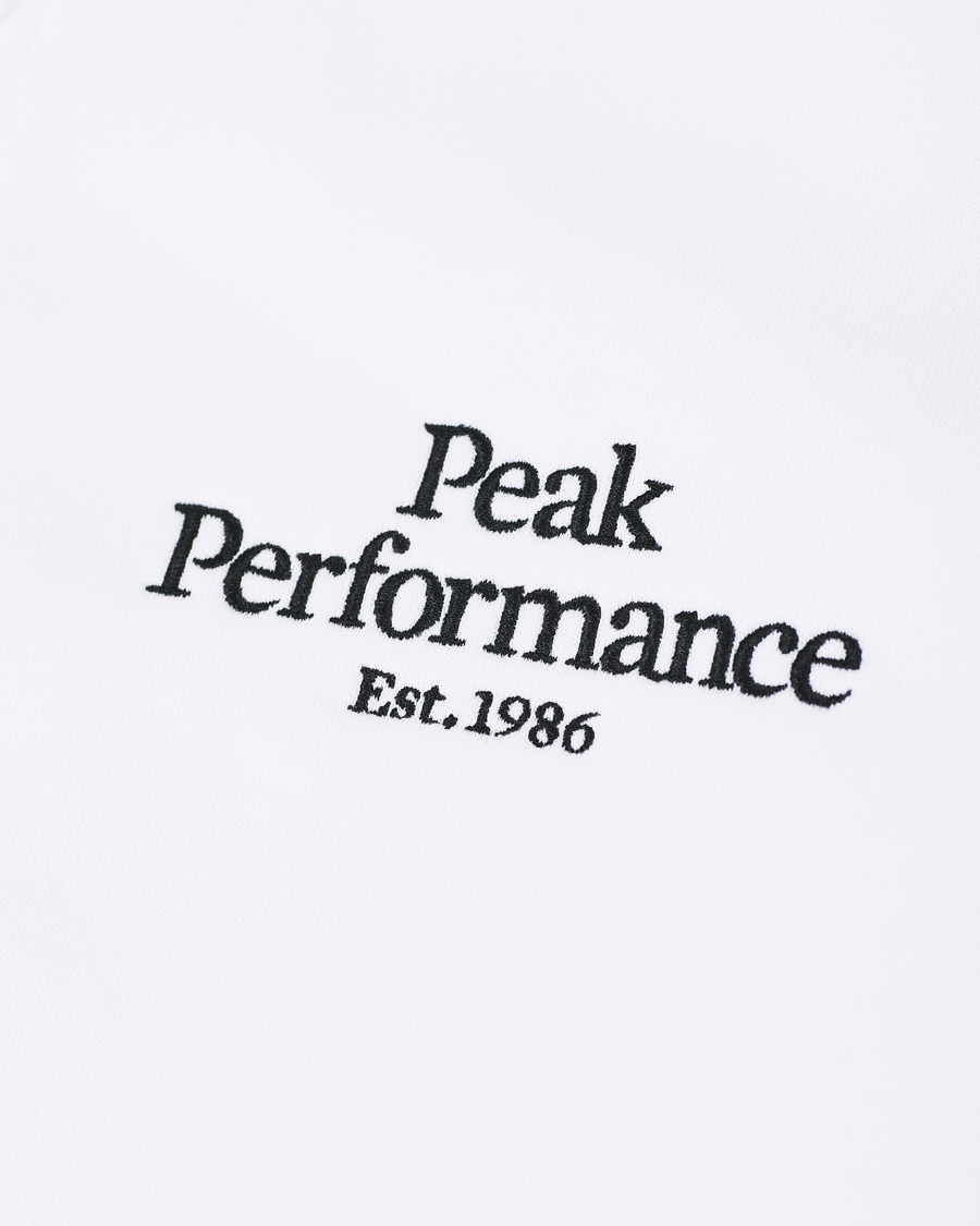 Herre | Gensere | Peak Performance | Original Logo Full Zip Hoodie White