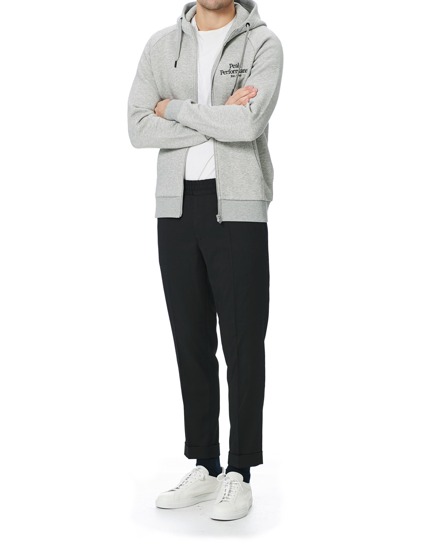 Herre | Gensere | Peak Performance | Original Logo Full Zip Hoodie Grey Melange