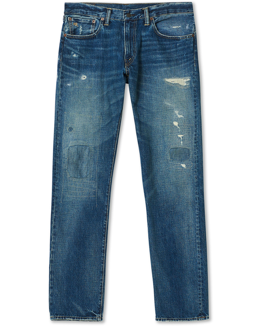 Herre | Jeans | RRL | Low Straight 5-Pocket Japanese Denim Railey Wash