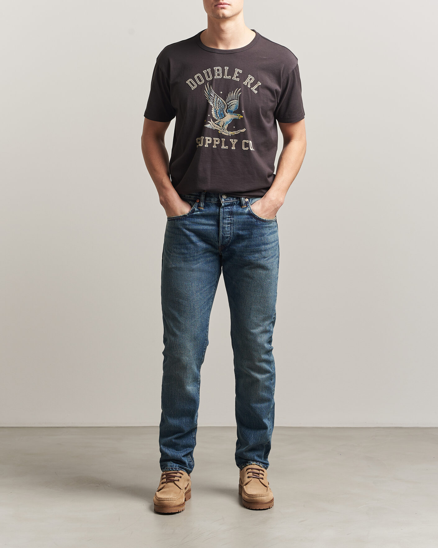 Herre | Bukser | RRL | Slim Fit Selvedge Denim Hillsview Wash