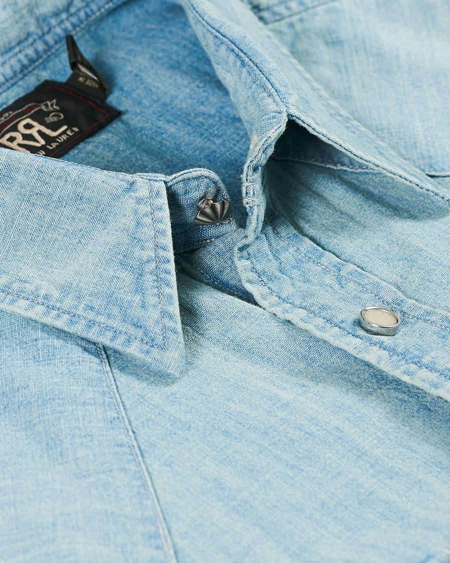 Herre | Skjorter | RRL | Buffalo Western Shirt Indigo/Cream
