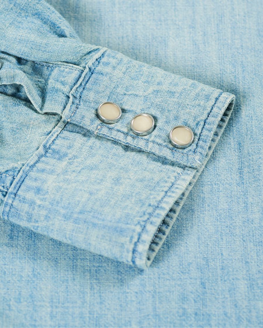 Herre | Skjorter | RRL | Buffalo Western Shirt Indigo/Cream