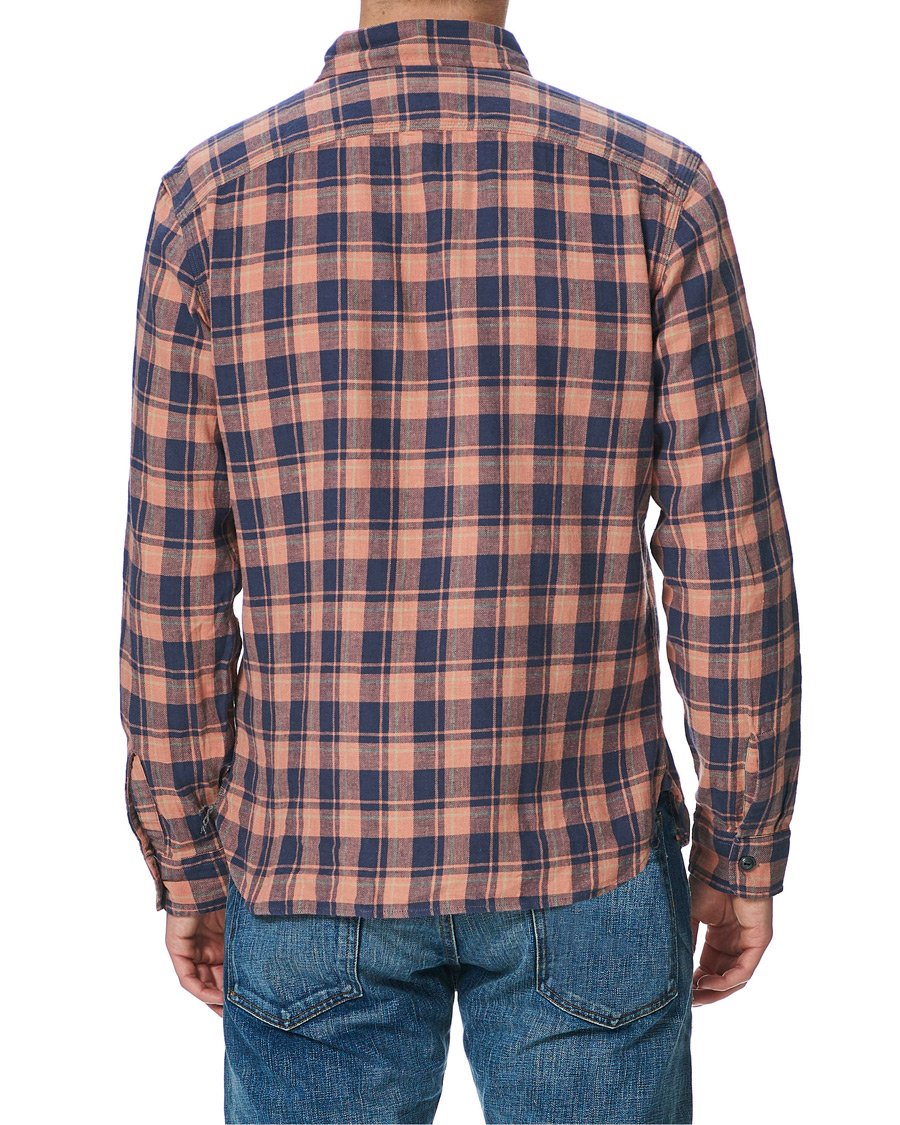 Herre | Skjorter | RRL | Cotton/Linen Matlock Workshirt Coral/Blue