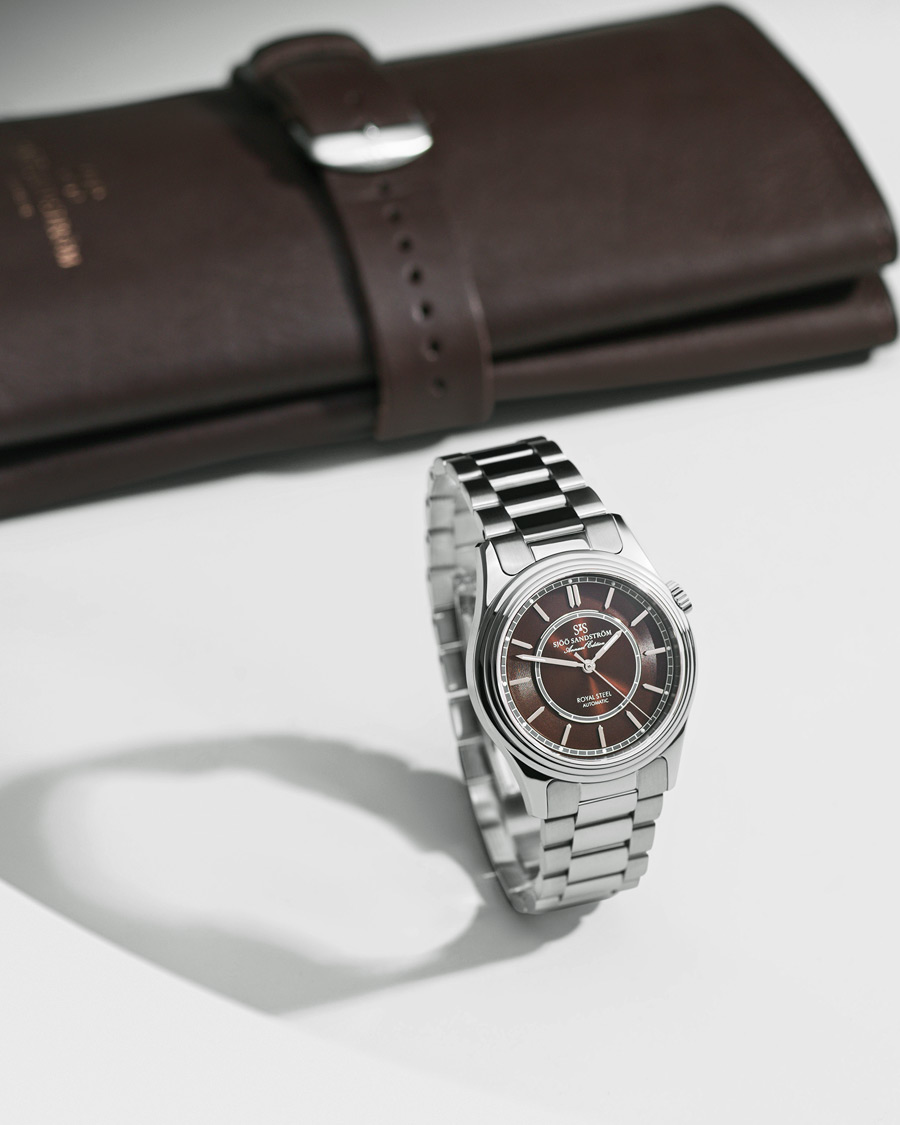Herre | | Sjöö Sandström | Royal Steel Classic 36mm Annual Edition Leather Brown