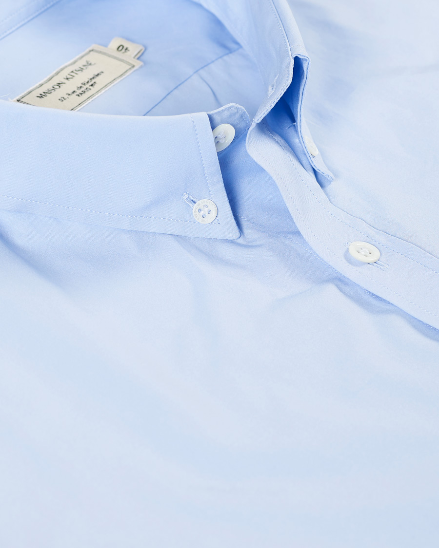 Herre | Skjorter | Maison Kitsuné | Fox Head Oxford Shirt Light Blue
