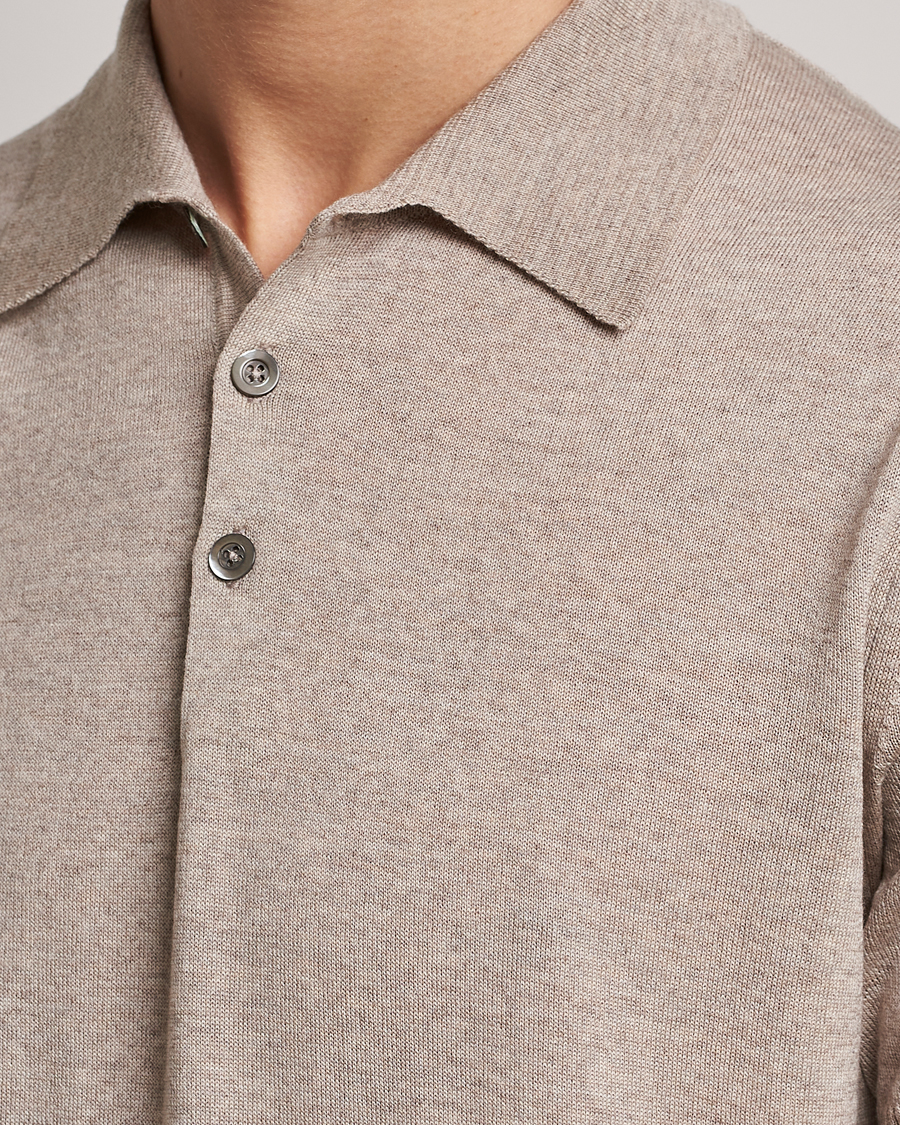Herre | Pikéer | Morris Heritage | Short Sleeve Knitted Polo Shirt Khaki