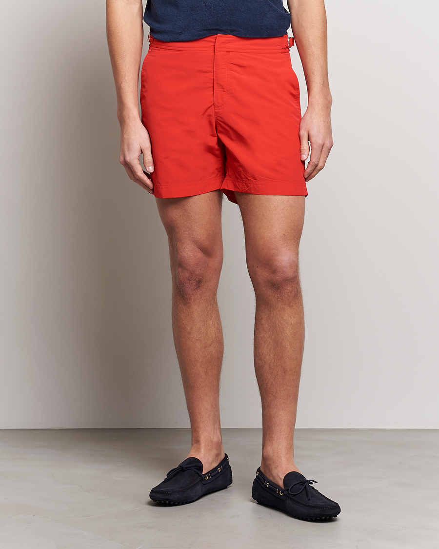 Herre | | Orlebar Brown | Bulldog II Medium Length Swim Shorts Rescue Red