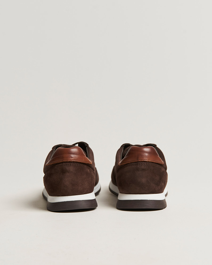 Herre | Sneakers | Loake Shoemakers | Bannister Running Sneaker Dark Brown Suede