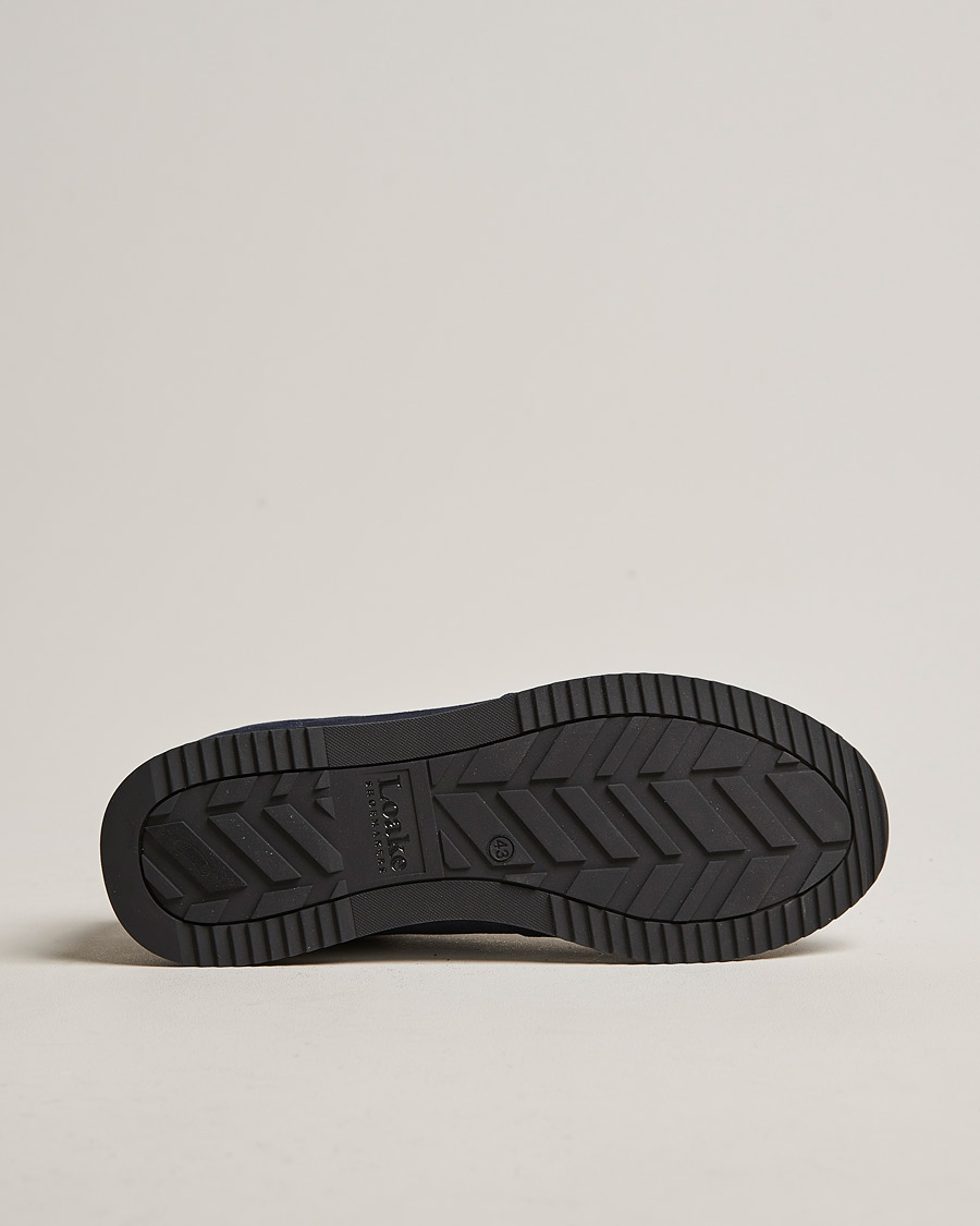 Herre | Sneakers | Design Loake | Loake 1880 Bannister Running Sneaker Navy Suede