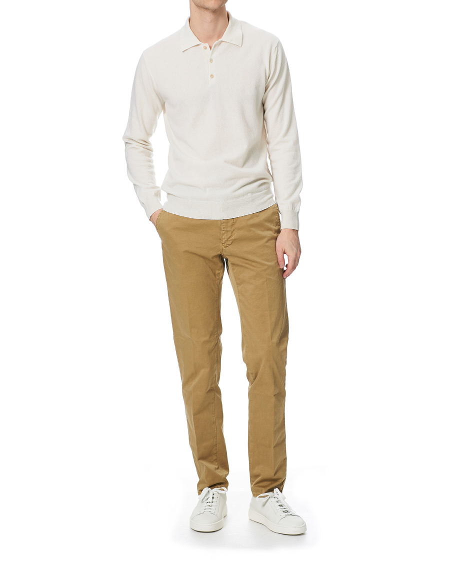 Herre | Gensere | Altea | Todd & Duncan Cashmere Polo Ice White