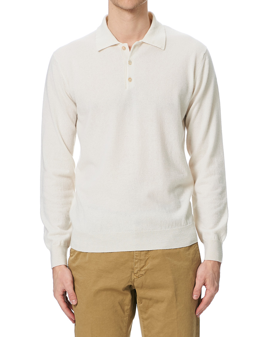 Herre | Gensere | Altea | Todd & Duncan Cashmere Polo Ice White
