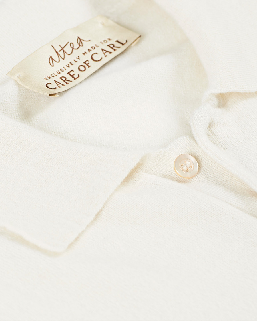 Herre | Gensere | Altea | Todd & Duncan Cashmere Polo Ice White