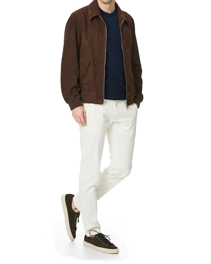 Herre | Bukser | Briglia 1949 | Slim Fit Cotton Chinos Cream