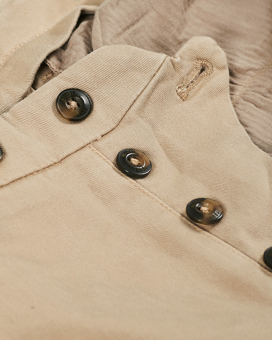 Herre | Bukser | Briglia 1949 | Easy Fit Pleated Cotton Chinos Beige