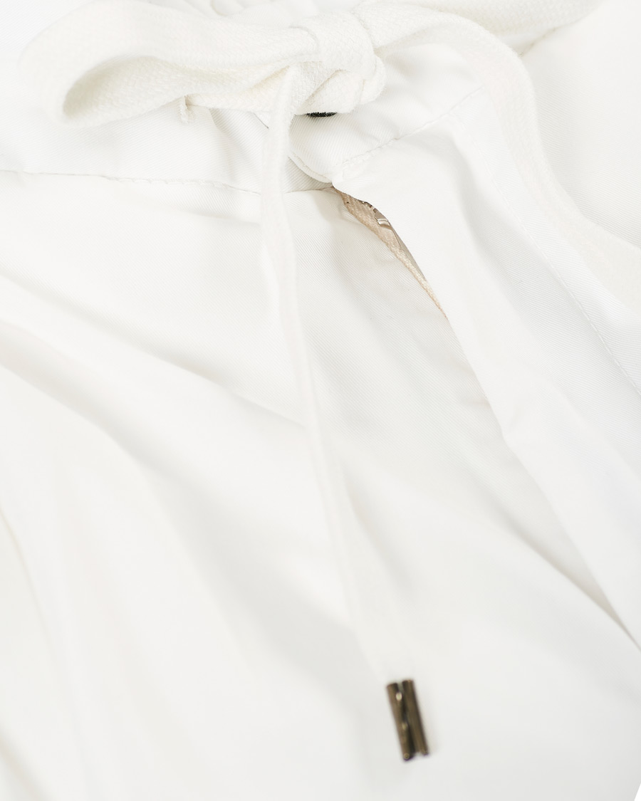 Herre | Bukser | Briglia 1949 | Drawstring Easy Fit Cotton/Tencel Trousers Off White