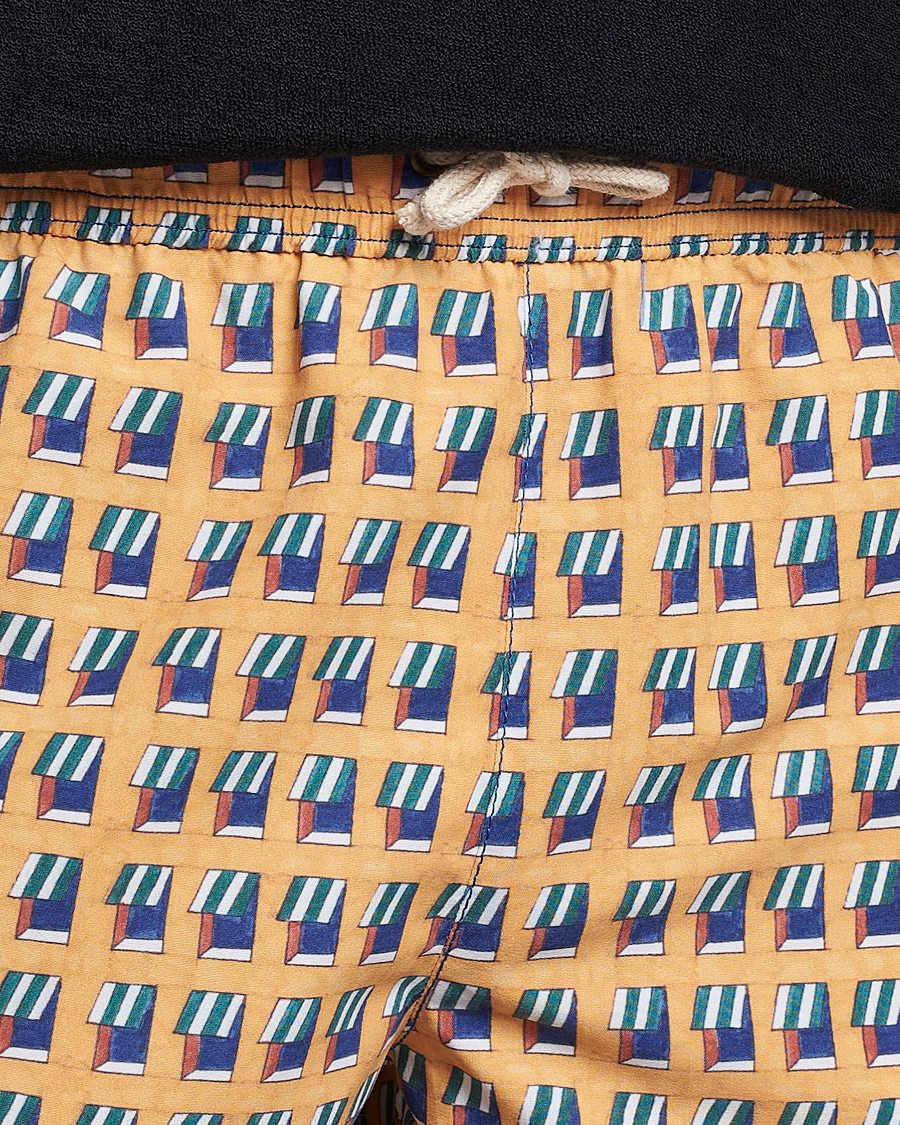 Herre | Badeshorts | Ripa Ripa | Finestre Sul Mare Printed Swimshorts Yellow