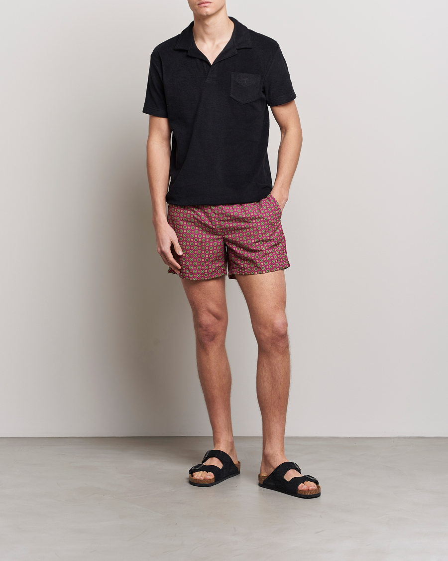 Herre | Badeshorts | Ripa Ripa | Nicola Radano Colab Printed Swimshorts Bordeaux