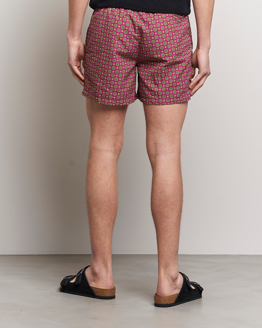 Herre | Badeshorts | Ripa Ripa | Nicola Radano Colab Printed Swimshorts Bordeaux