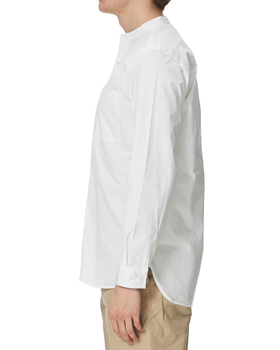 Herre | Skjorter | BEAMS PLUS | Band Collar Popover Shirt White