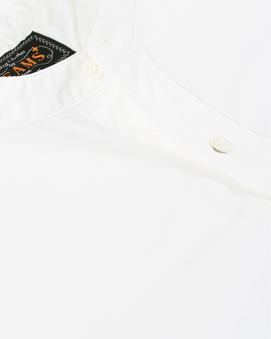 Herre | Skjorter | BEAMS PLUS | Band Collar Popover Shirt White
