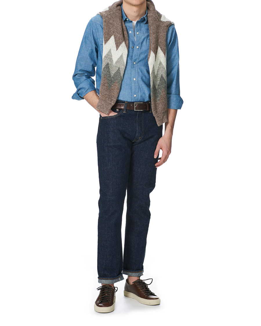 Herre | Skjorter | BEAMS PLUS | Western Chambray Shirt Light Blue