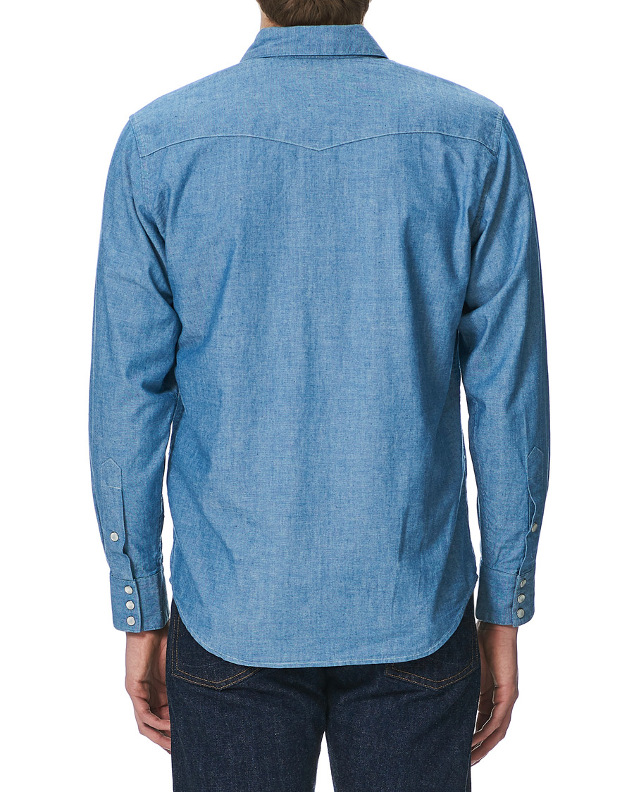 Herre | Skjorter | BEAMS PLUS | Western Chambray Shirt Light Blue