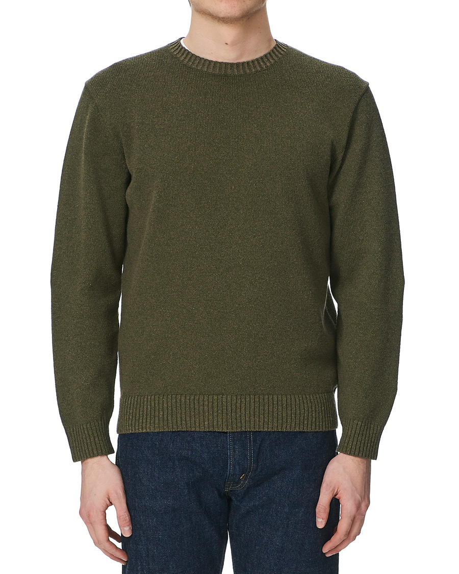 Herre | Gensere | BEAMS PLUS | Lily Yarn Crew Neck Olive