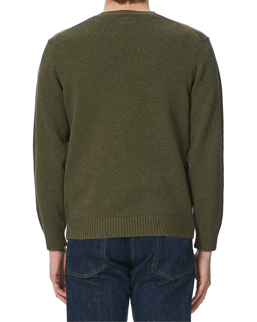 Herre | Gensere | BEAMS PLUS | Lily Yarn Crew Neck Olive