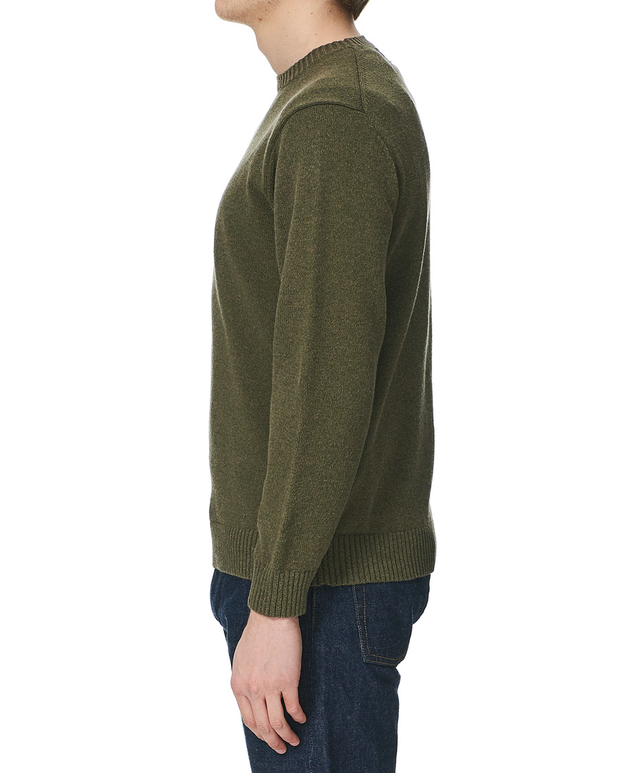 Herre | Gensere | BEAMS PLUS | Lily Yarn Crew Neck Olive