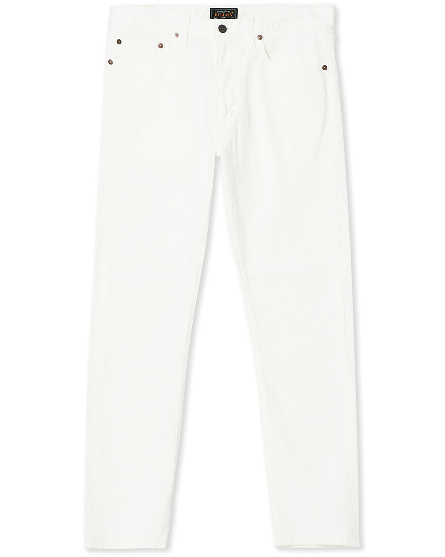 Herre | Bukser | BEAMS PLUS | 5 Pocket Pants Off White