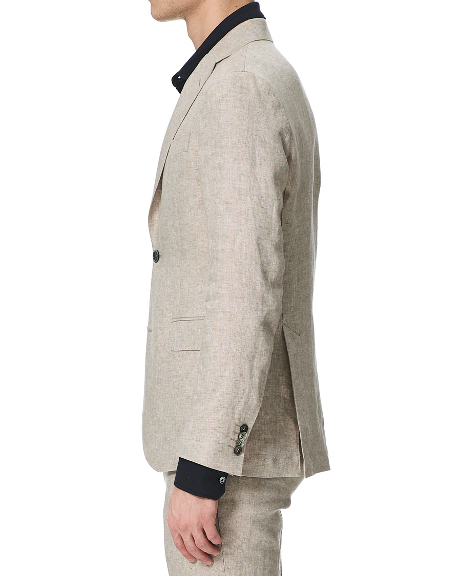 Herre | Dressjakker | Oscar Jacobson | Egel Linen Blazer Beige