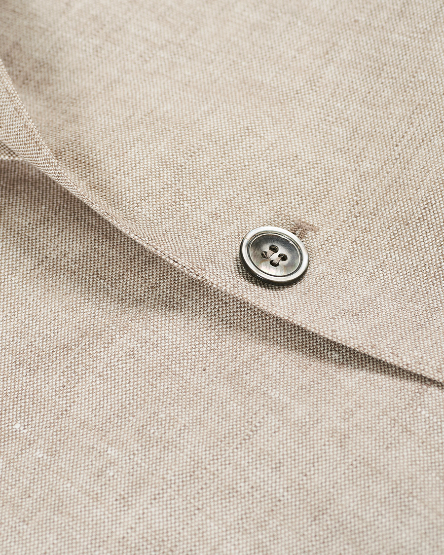 Herre | Dressjakker | Oscar Jacobson | Egel Linen Blazer Beige