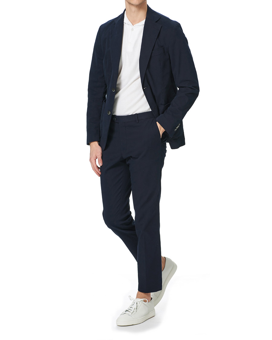 Herre | Dressjakker | Oscar Jacobson | Egel Cotton Blazer Navy