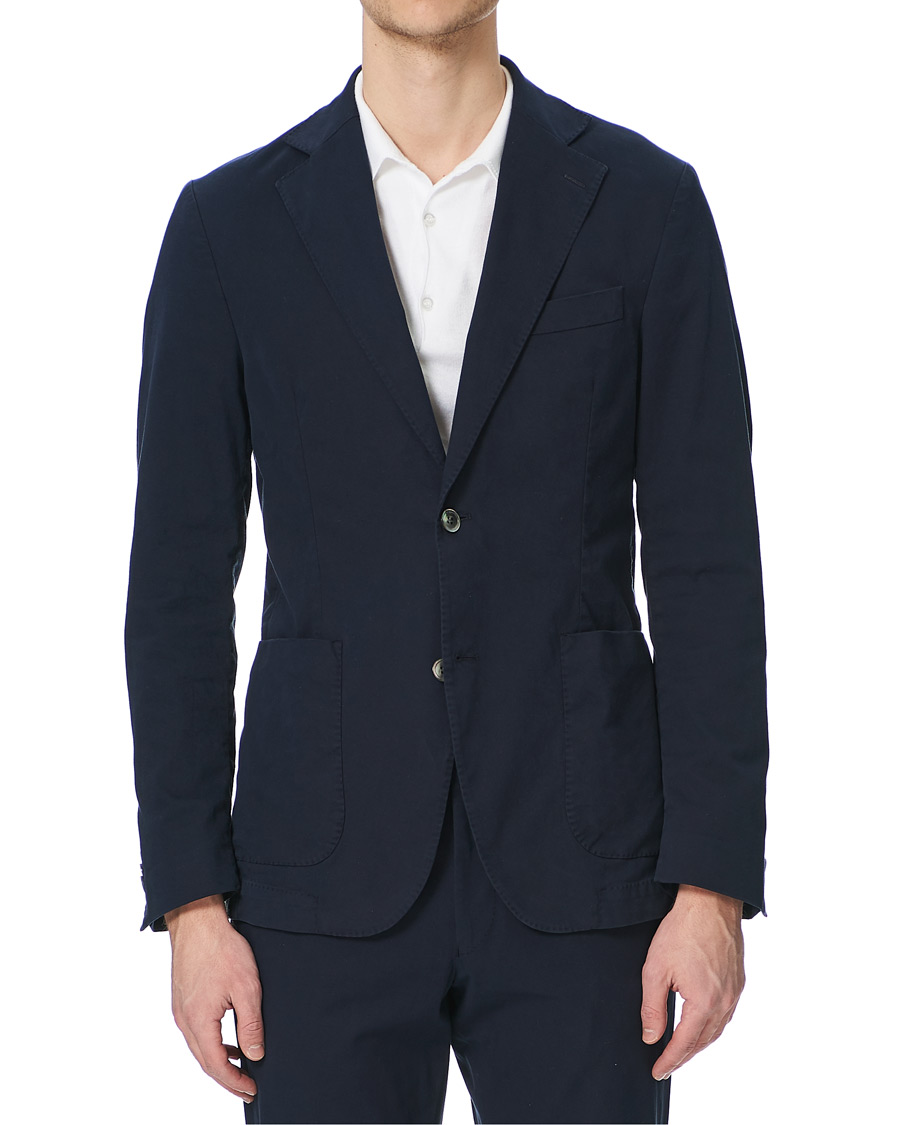 Herre | Dressjakker | Oscar Jacobson | Egel Cotton Blazer Navy