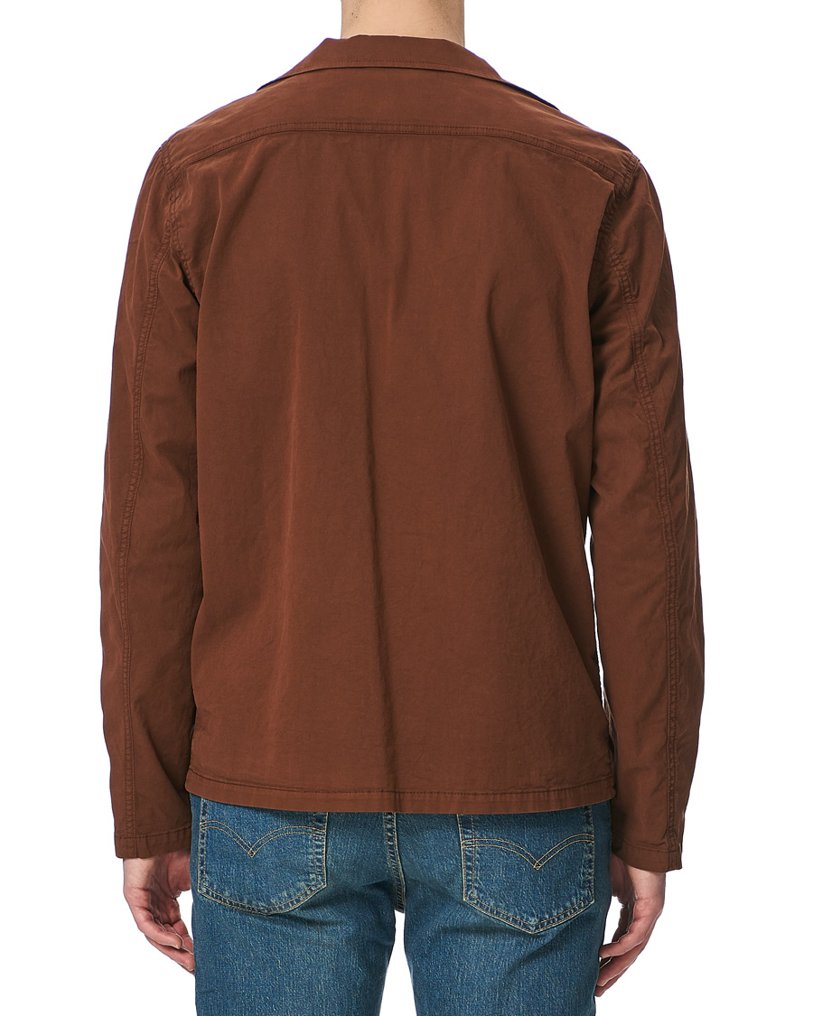 Herre | Skjorter | Oscar Jacobson | Hampus Cotton Shirt Jacket Brown