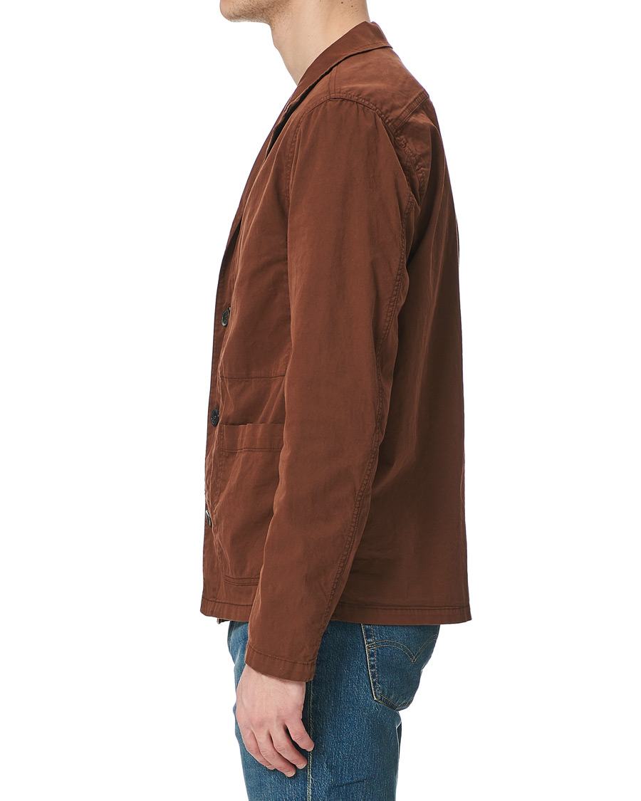Herre | Skjorter | Oscar Jacobson | Hampus Cotton Shirt Jacket Brown