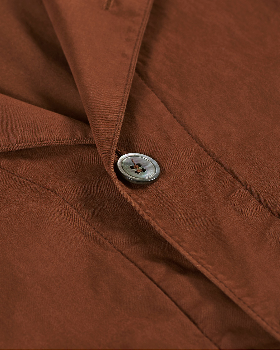 Herre | Skjorter | Oscar Jacobson | Hampus Cotton Shirt Jacket Brown