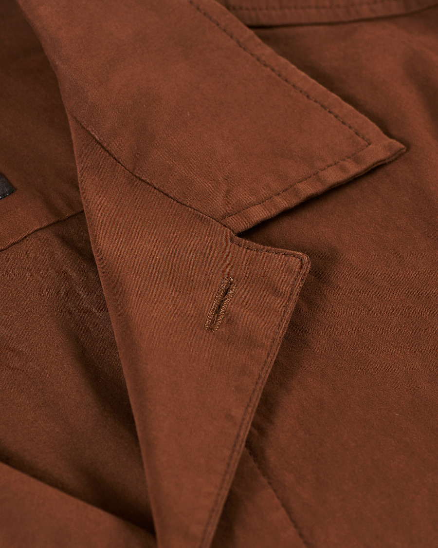 Herre | Skjorter | Oscar Jacobson | Hampus Cotton Shirt Jacket Brown