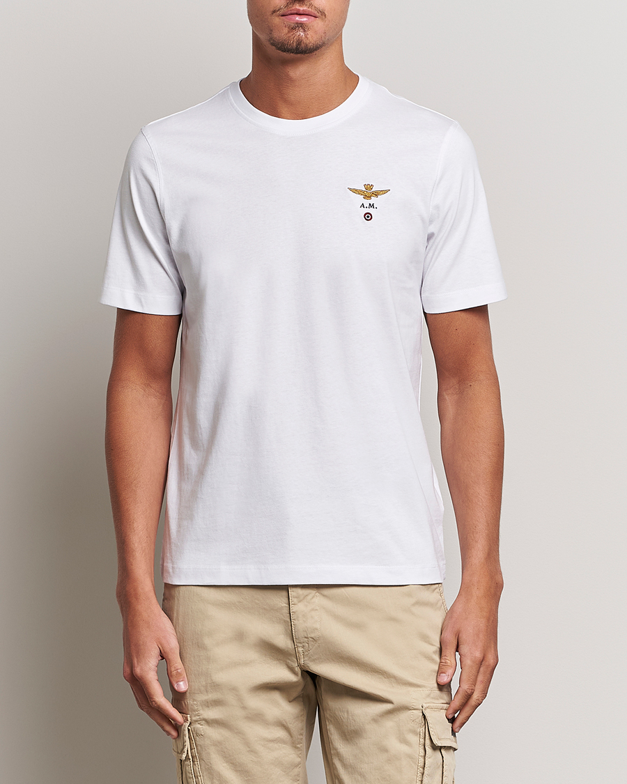 Herre | | Aeronautica Militare | TS1580 Crew Neck Tee White