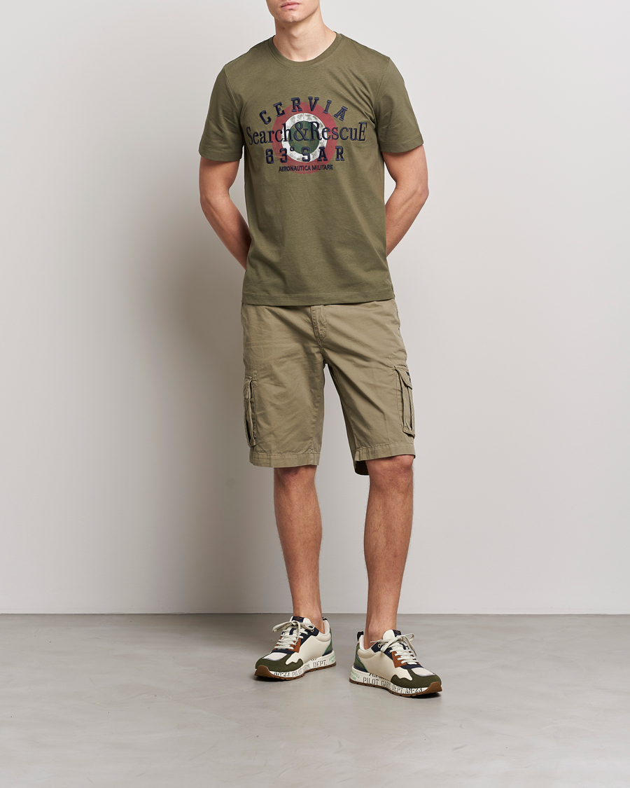 Herre | Shorts | Aeronautica Militare | BE066 Cargo Shorts Green